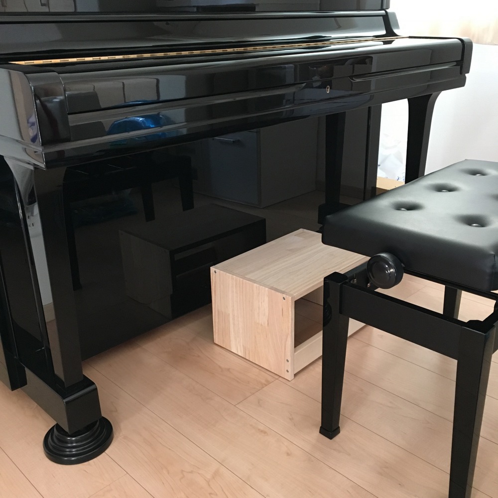 ピアノ補助台（足台）を簡単DIY | 自作自錯自咲